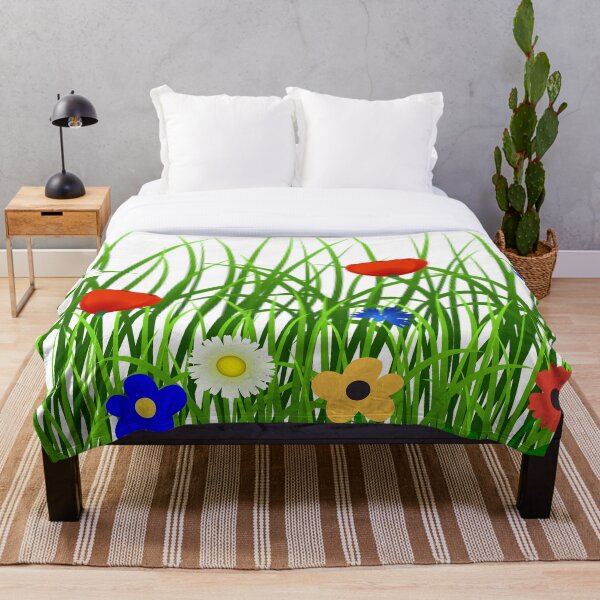 Artikelvorschau, Blumen, die auf dem Gras wachsen entworfen und verkauft von Floralsharry.