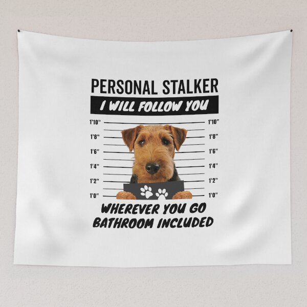 Item preview, Personal Stalker Dog – Welsh Terrier designed and sold by More Cute Dogs.