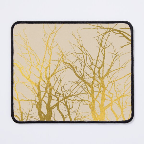 Item preview, Gold Tree Branches Pattern Beige Background designed and sold by idovedesign.