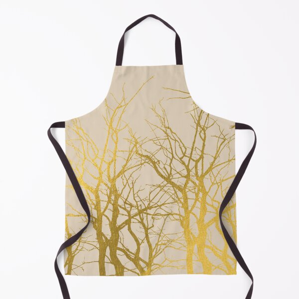 Item preview, Gold Tree Branches Pattern Beige Background designed and sold by idovedesign.