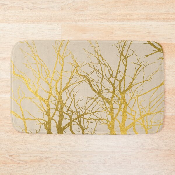 Item preview, Gold Tree Branches Pattern Beige Background designed and sold by idovedesign.