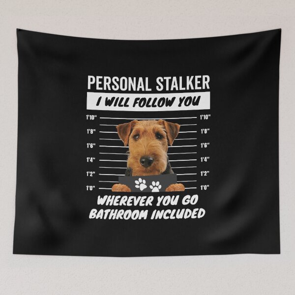 Item preview, Personal Stalker Dog – Welsh Terrier designed and sold by More Cute Dogs.