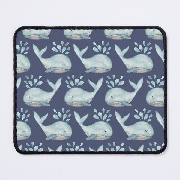 Item preview, Watercolor Whales - Under the Sea - Blue designed and sold by Ashleigh Fish.