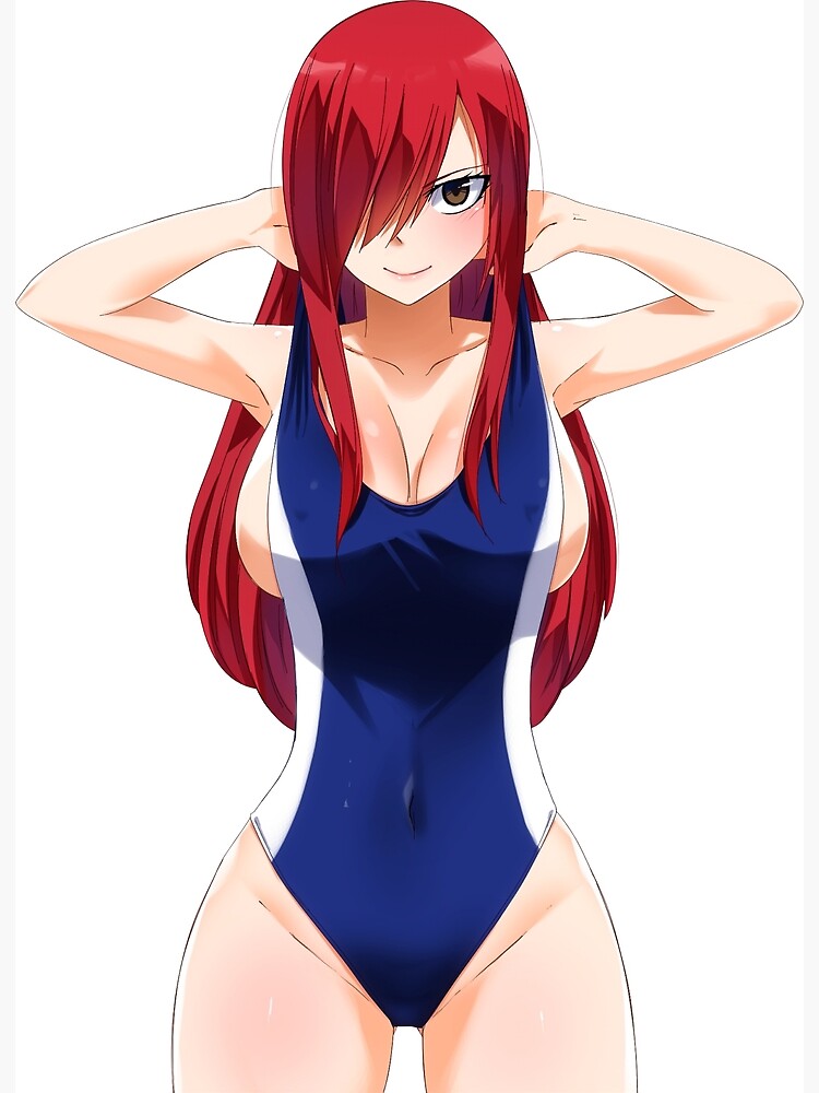 Hot Erza Scarlet Lewd Swimsuit Fairy Tail Hentai Sexy Ecchi