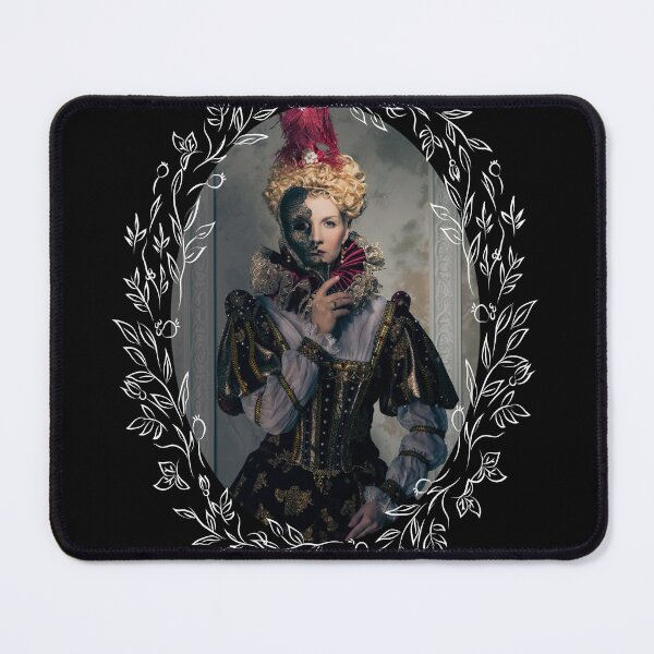 Item preview, Dark Masquerade Queen in a White Leaf Frame  designed and sold by CreativNode.