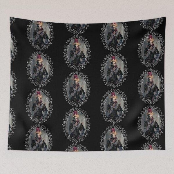 Item preview, Dark Masquerade Queen in a White Leaf Frame  designed and sold by CreativNode.