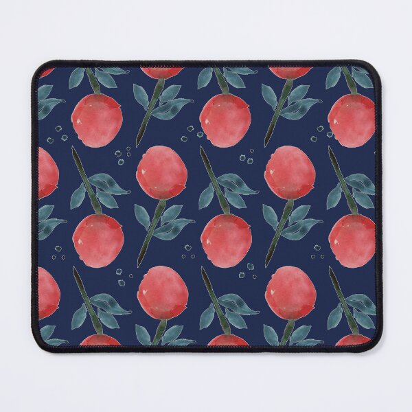 Item preview, Watercolour stylised blooms in navy designed and sold by FrancesPoff.
