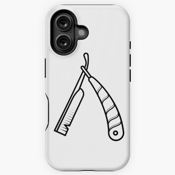 Item preview, Black Straight Razor Blade Design designed and sold by AppRise.