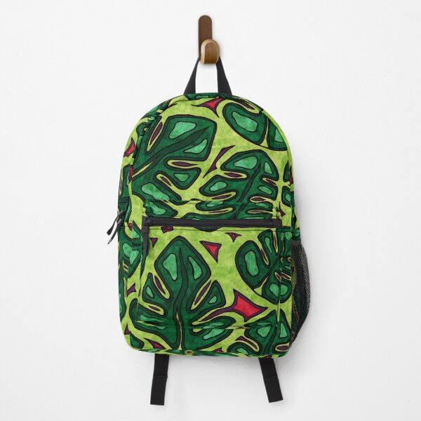 Item preview, Jungle leaves foliage, bright green monstera leaves pattern designed and sold by NadiaChevrel.