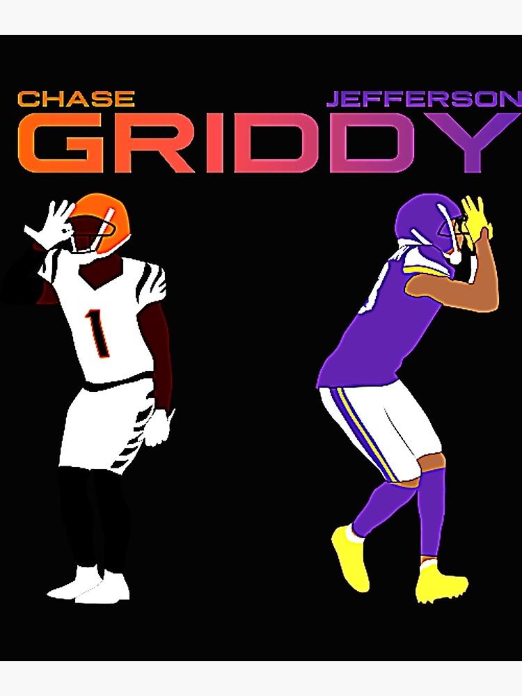 “The Griddy Duo (Justin Jefferson and Jamarr Chase)” Poster for Sale by