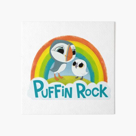 Puffin Rock Logo Art Board Print
