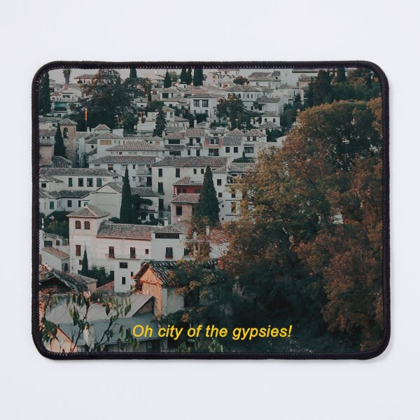 Item preview, Granada Sunset City Landscape - Lorca Gypsy Poem designed and sold by Sitorus Sun.