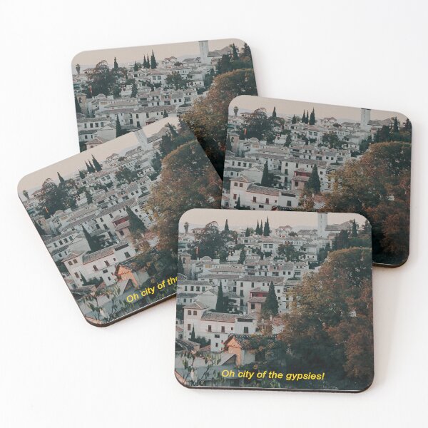 Item preview, Granada Sunset City Landscape - Lorca Gypsy Poem designed and sold by Sitorus Sun.