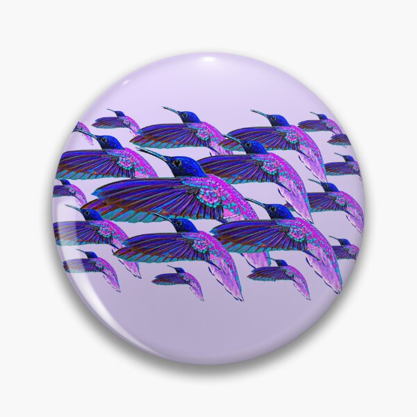 Item preview, VIBRANT LILAC HUMMINGBIRDS designed and sold by THE AMERICAN TEEVANGELIST.