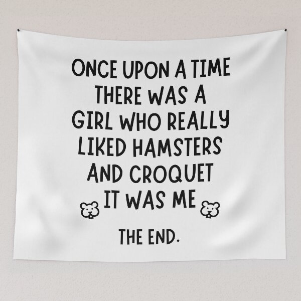 Item preview, A girl who really liked croquet and hamsters. designed and sold by TheGreenGoat.
