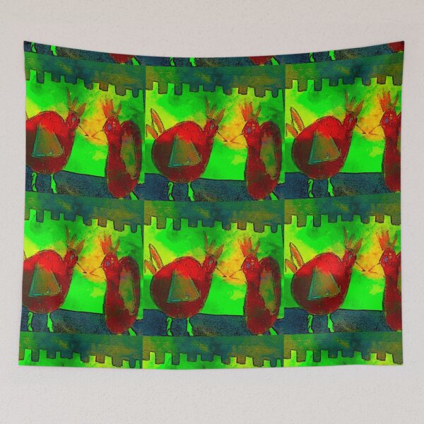 Item preview, 92. Two Red Guiney Fowls. designed and sold by Kattrend.