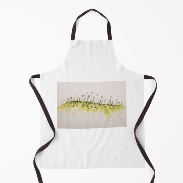 Item preview, Spring Field Lavender Daisies Grass Hillside designed and sold by LillybellDesign.