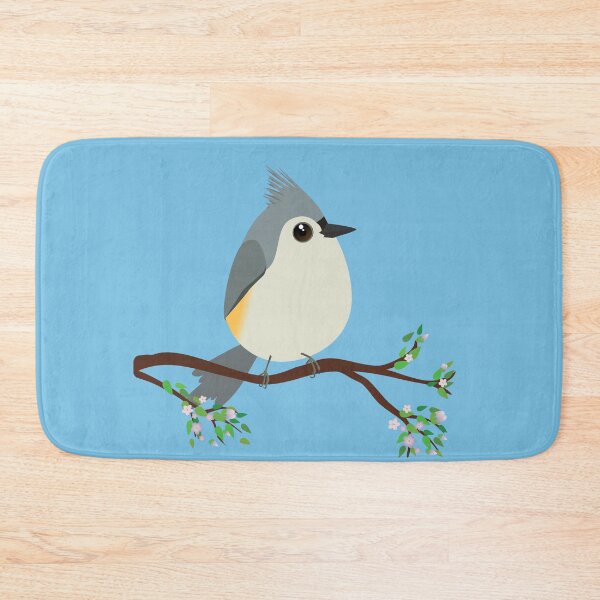 Item preview, Cute egg shaped tufted titmouse designed and sold by Bwiselizzy.