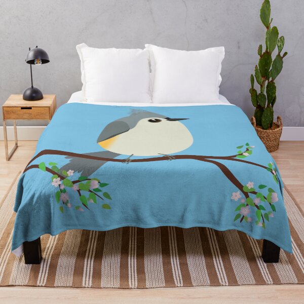 Item preview, Cute egg shaped tufted titmouse designed and sold by Bwiselizzy.