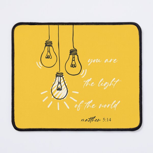 Item preview, You Are The Light of The World (Yellow) Spiral Notebook designed and sold by crafts-gift.