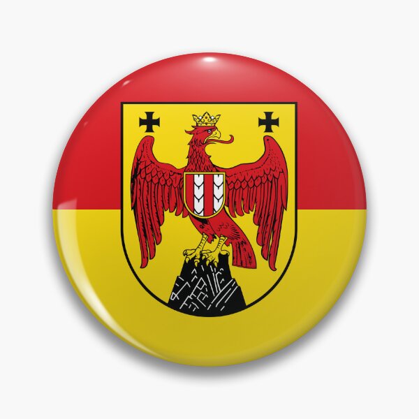 Item preview, Flag of Burgenland, Austria with Coat of Arms designed and sold by Freihalt.