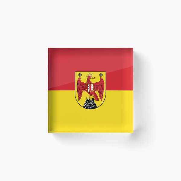 Item preview, Flag of Burgenland, Austria with Coat of Arms designed and sold by Freihalt.