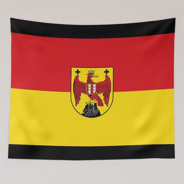 Item preview, Flag of Burgenland, Austria with Coat of Arms designed and sold by Freihalt.