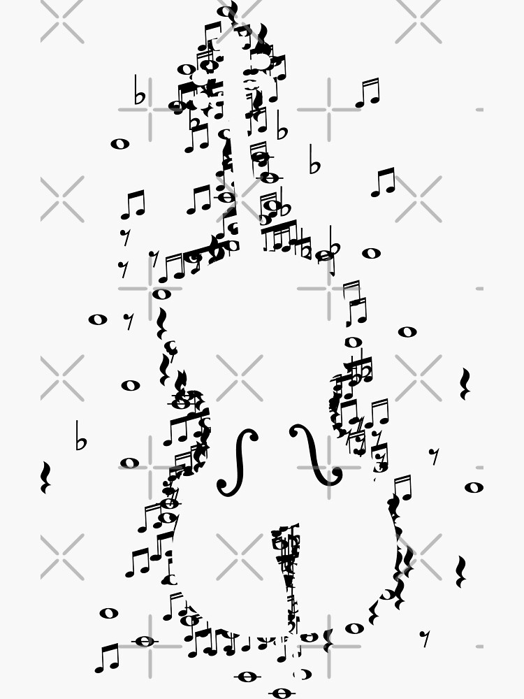 "Guitar" Sticker by TheIconicDesign Redbubble