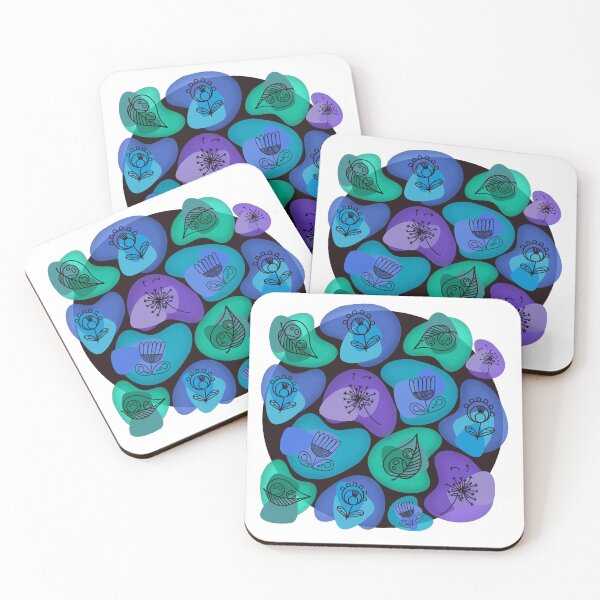 Item preview, Stylised floral pattern designed and sold by Ros Sidwell.
