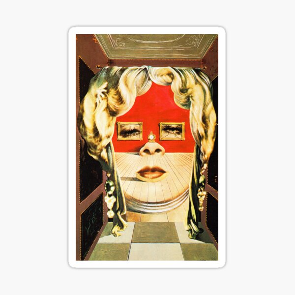 Item preview, Salvador Dali Mae West Surrealist Famous Paintings  designed and sold by tanabe.