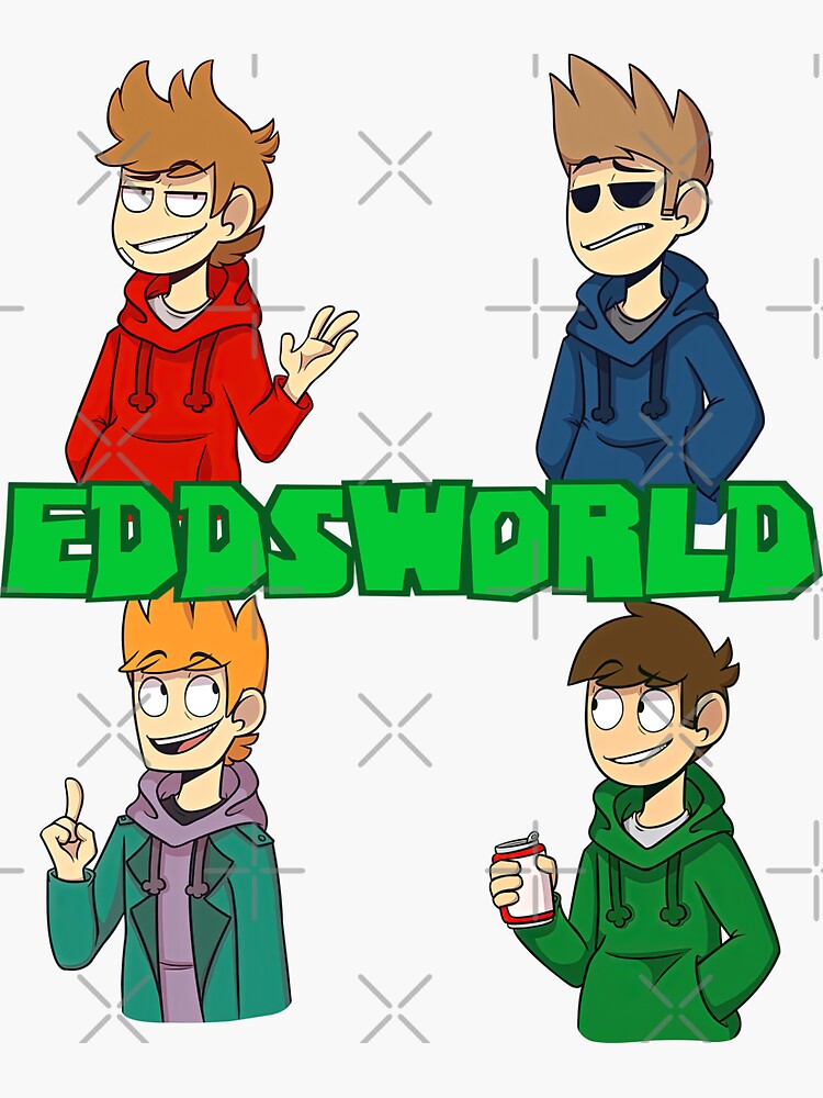 Matt Eddsworld  Sticker for Sale by Infodrawz