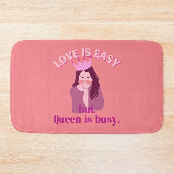 Item preview, Love Is Easy But Queen Is Busy Pink Themed designed and sold by quinellie.