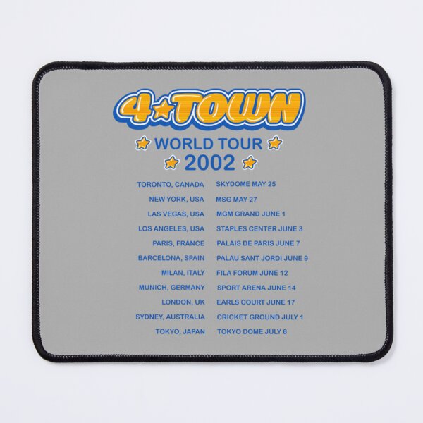 Item preview, 4town, 4Town world tour dates 2002 concert tee   designed and sold by travisjonathan.