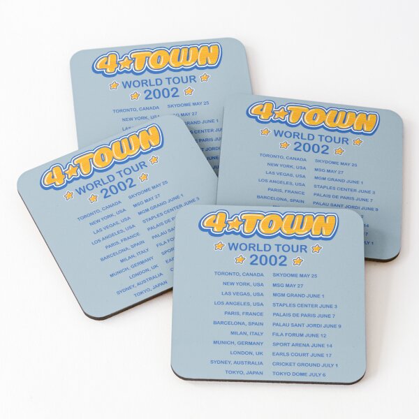 Item preview, 4town, 4Town world tour dates 2002 concert tee   designed and sold by travisjonathan.