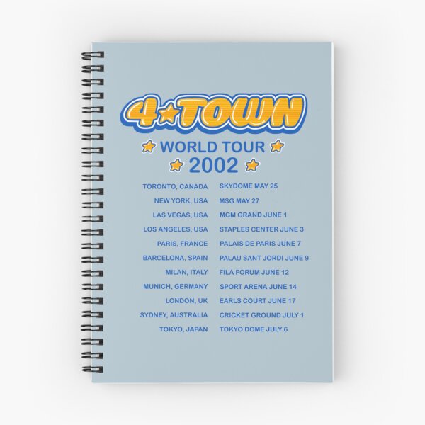 Item preview, 4town, 4Town world tour dates 2002 concert tee   designed and sold by travisjonathan.