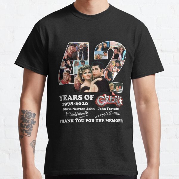 42 Years Of 1978 2020 Grease Musical Romantic Movie Funny Danny Zuko Sandy Olsson, Gift, Trending Classic T-Shirt