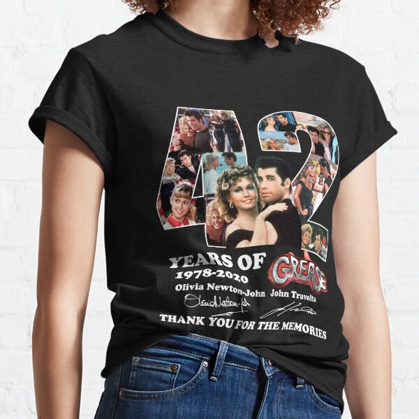 42 Years Of 1978 2020 Grease Musical Romantic Movie Funny Danny Zuko Sandy Olsson, Gift, Trending Classic T-Shirt