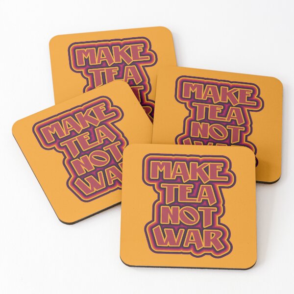 Item preview, Make tea not war flower power style designed and sold by aapshop.