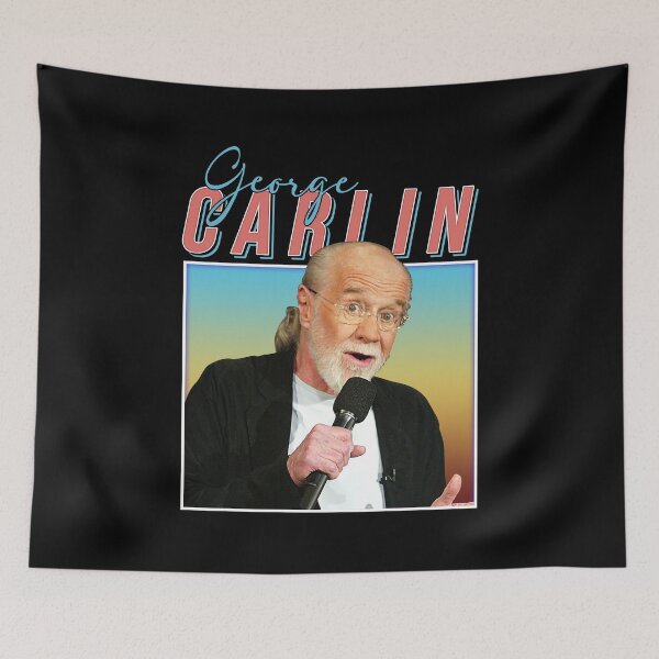 Item preview, George Carlin Retro Style Music Fan Gifts designed and sold by IngolfMatzen.