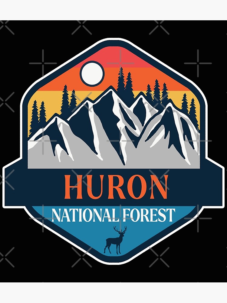 " Huron national forestVintage" Poster for Sale by Naturemark Redbubble