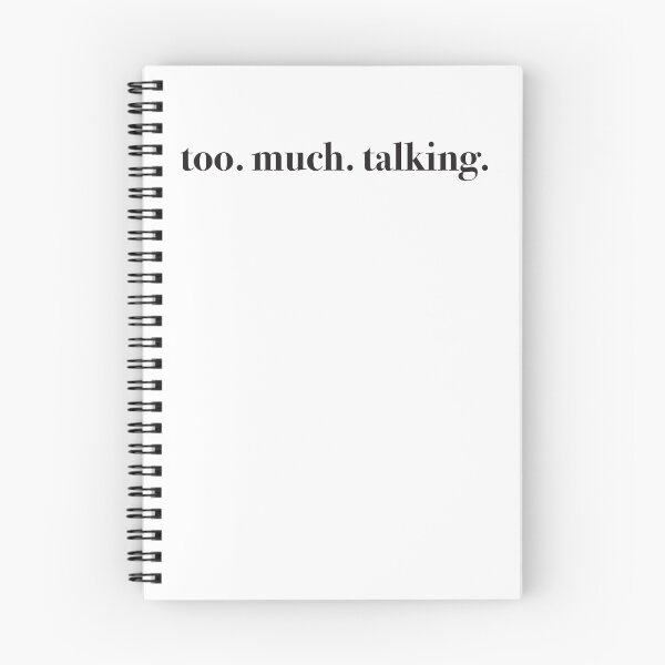 Item preview, too. much. talking.  designed and sold by jazzydevil.
