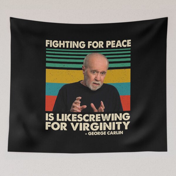Item preview, Fighting For Peace is Like Screwing For Virginity Retro designed and sold by IngolfMatzen.