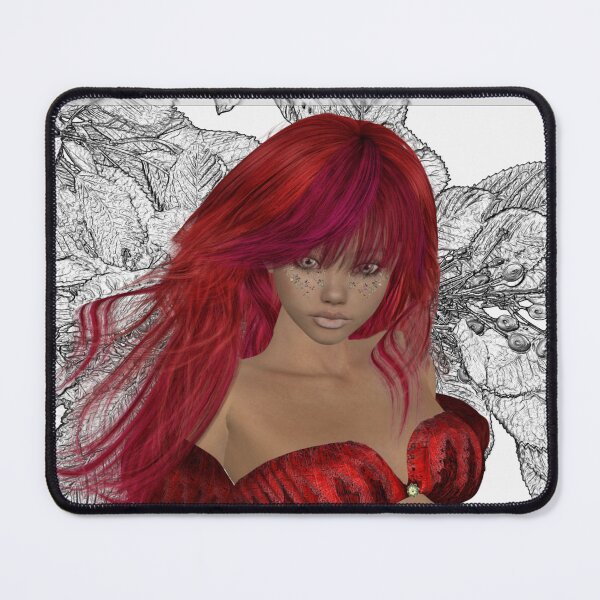 Item preview, Red Velvet Fairy, fantasy art designed and sold by LoneAngel.