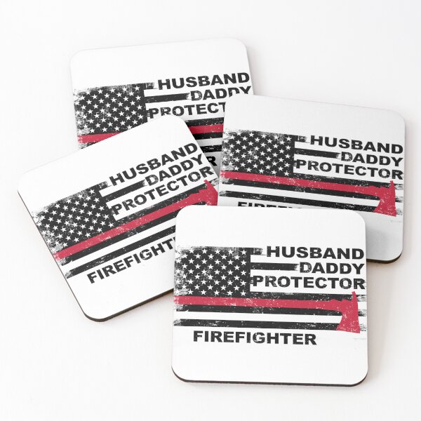 Item preview, Husband Daddy Protector Firefighter designed and sold by Isidroward.