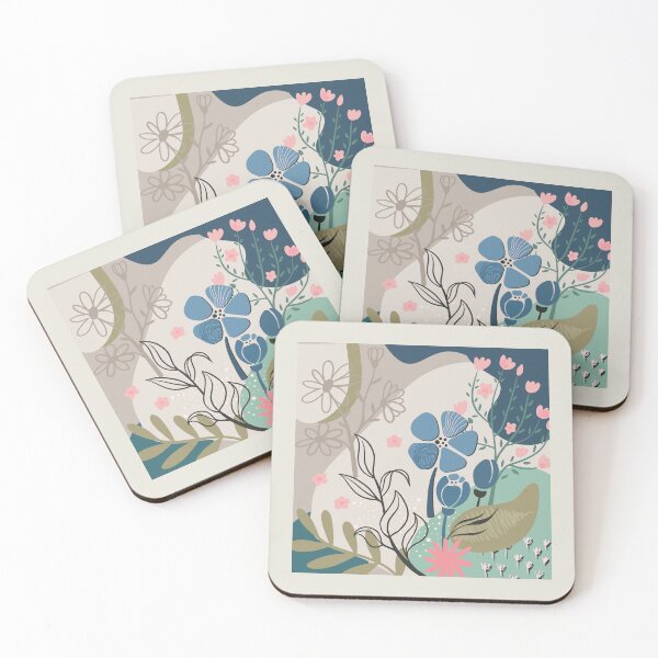 Item preview, Abstract Colourful Flowers 22 designed and sold by simplydesignart.