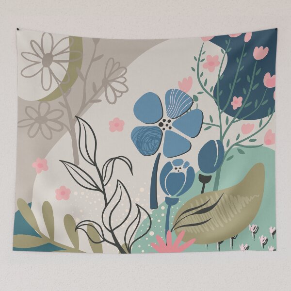 Item preview, Abstract Colourful Flowers 22 designed and sold by simplydesignart.