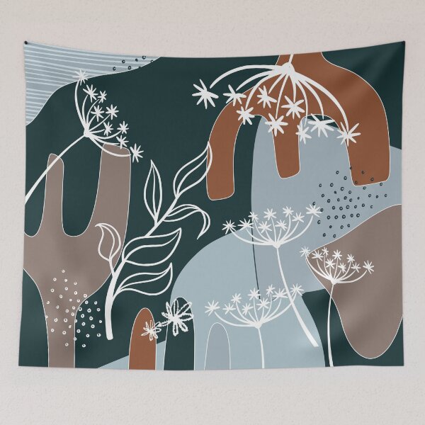Item preview, Abstract Colourful Flowers 24 designed and sold by simplydesignart.