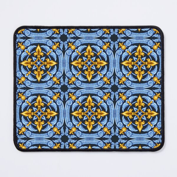 Item preview, Blue ad Yellow Moroccan Art Tiled Pattern - Moroccan Decor designed and sold by AppareIIndustry.