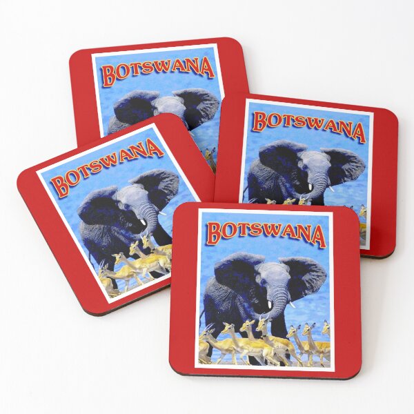 Item preview, BOTSWANA : Vintage Tourism Pride of Africa Print designed and sold by posterbobs.