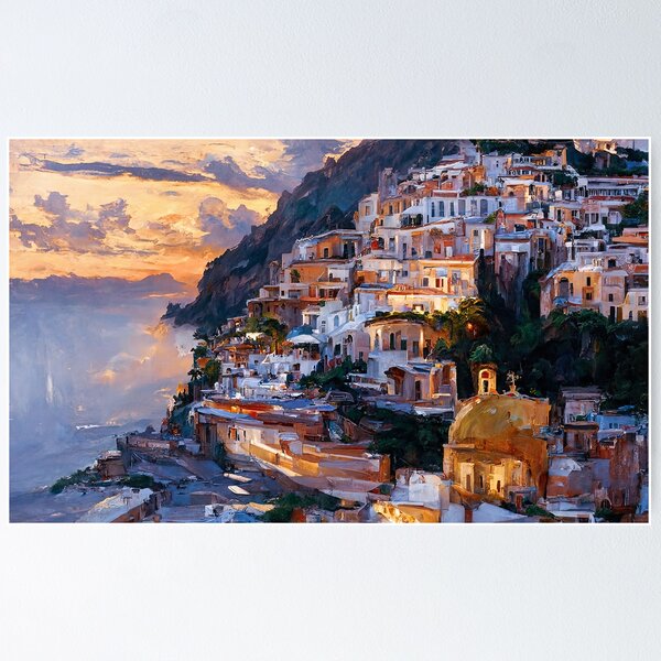 Item preview, Panoramas of Italy, Positano designed and sold by AM FineArtPrints.